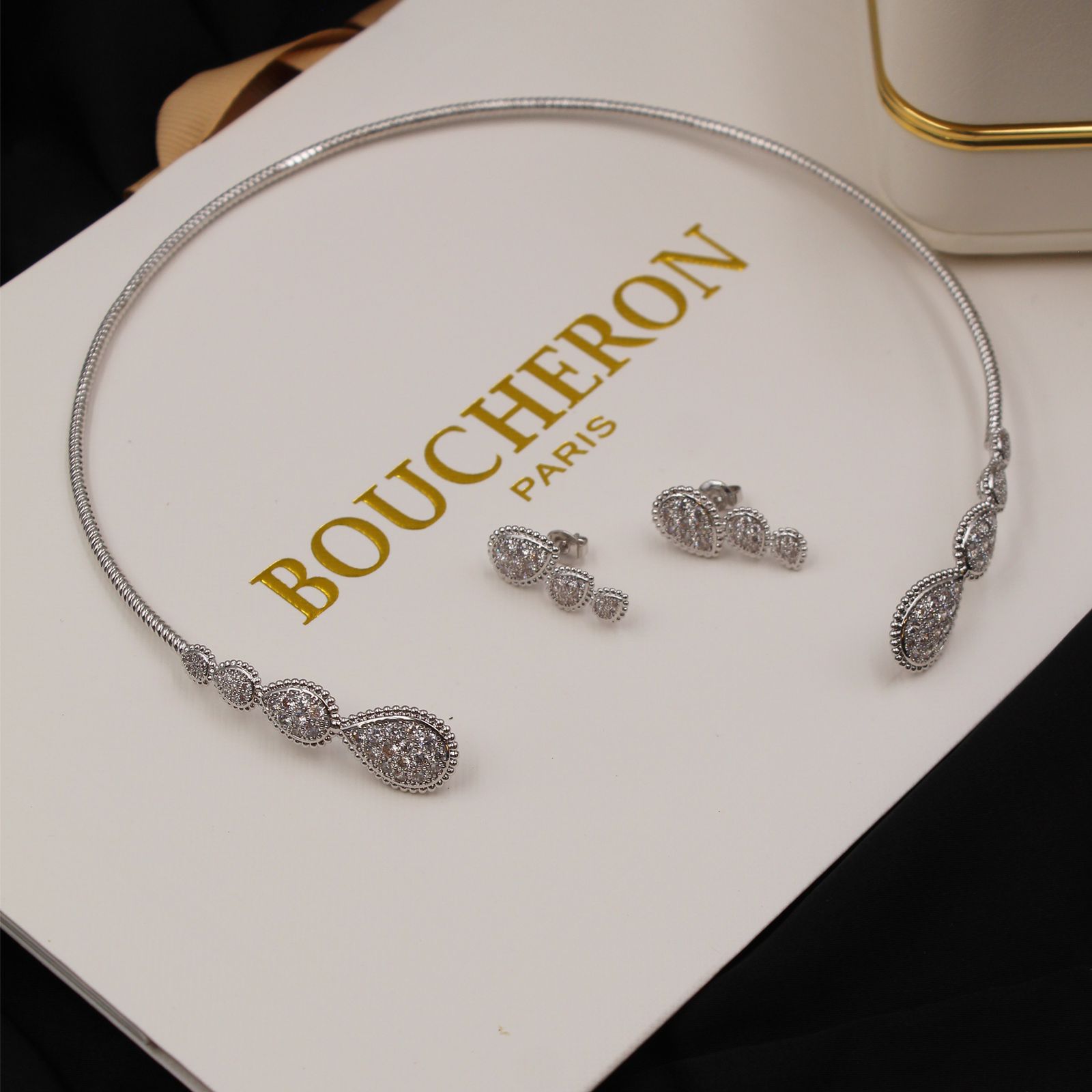 Boucheron Paris Serpent Boheme Diamond Pendant Suite