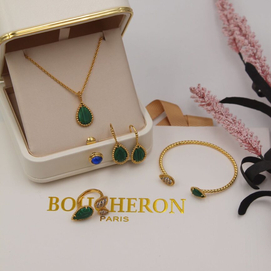 Boucheron Serpent Bohème Malachite & Diamond Suite