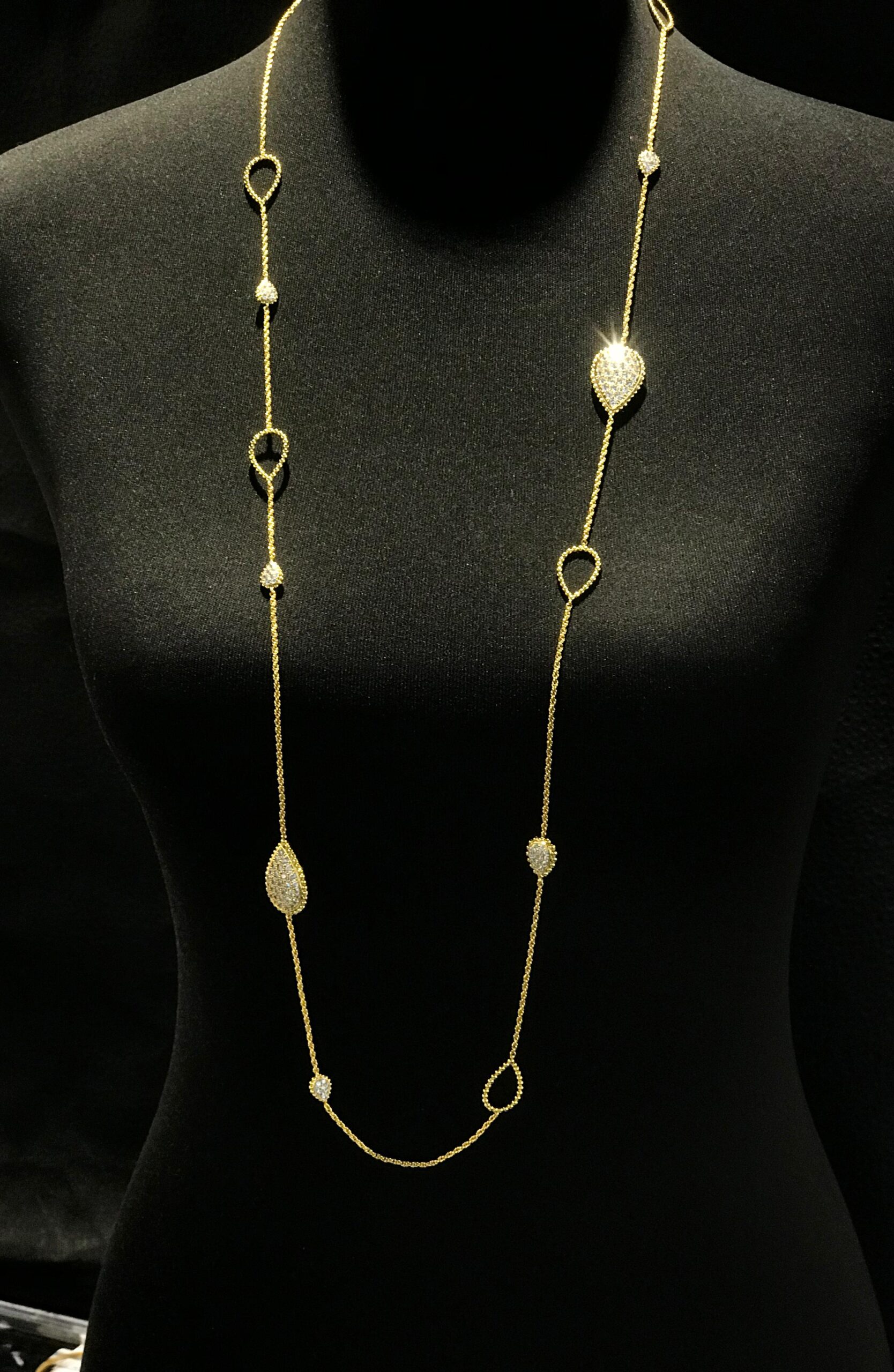 Boucheron Serpent Bohème Diamond Long Necklace in 18K Yellow Gold