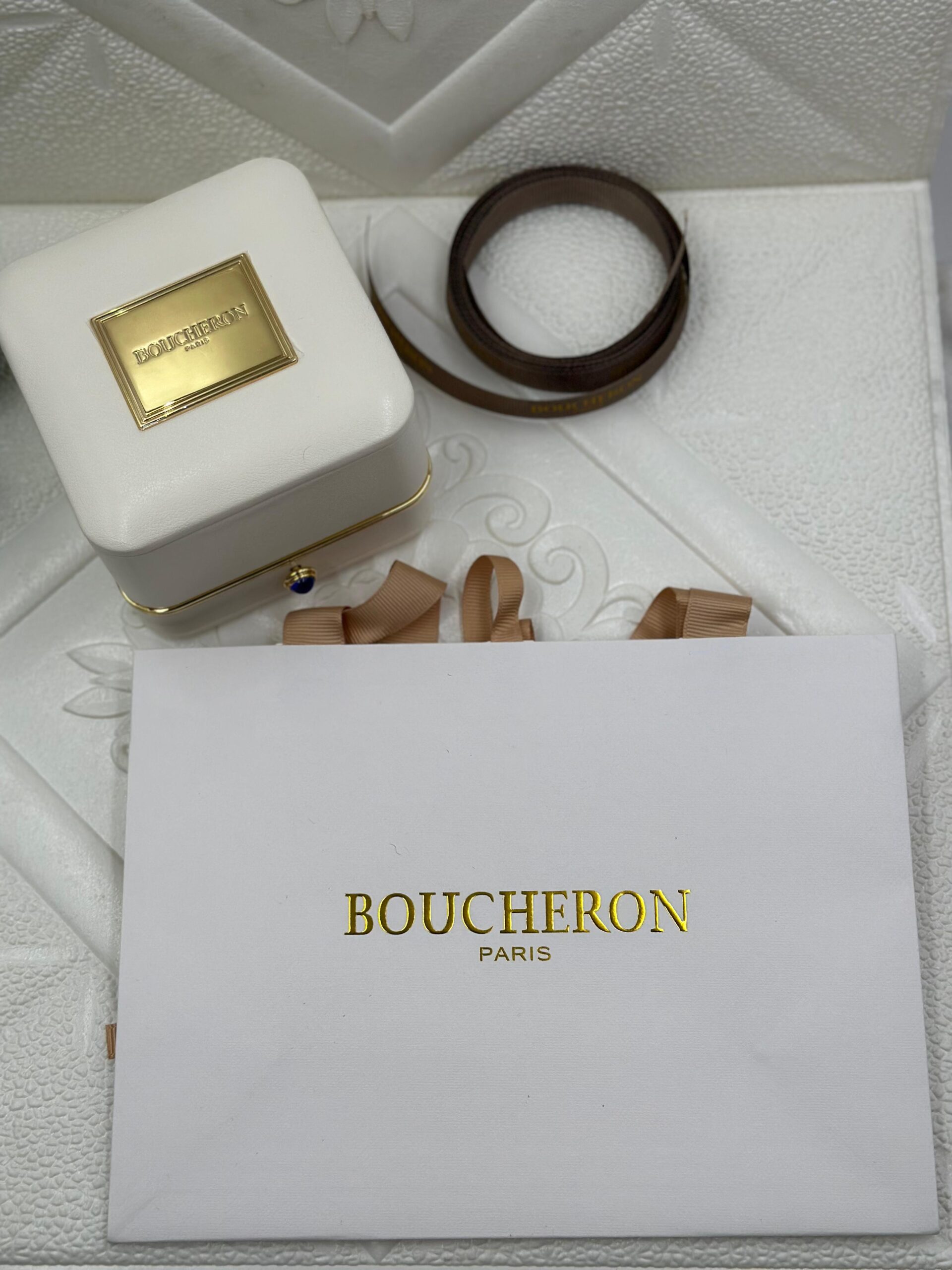 Boucheron Signature Presentation Box and Luxury Packaging Suite