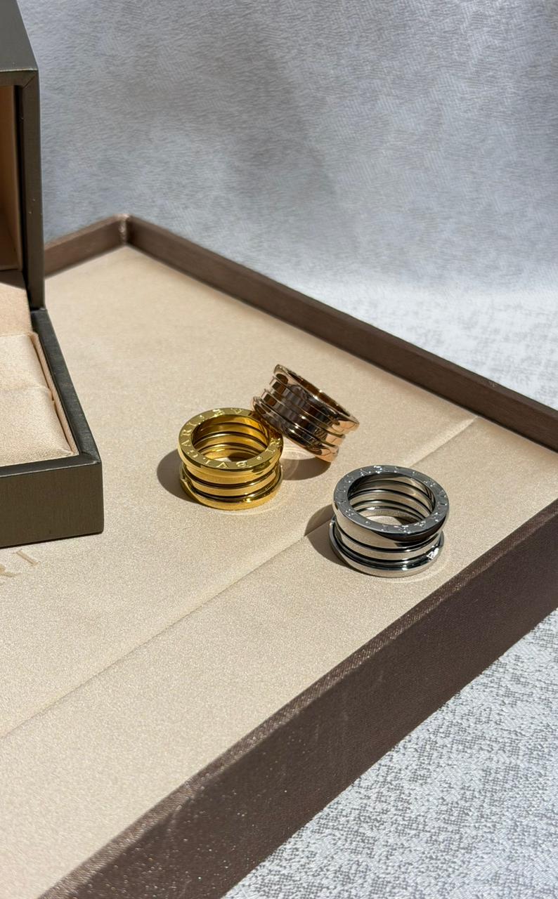 Bvlgari B.zero1 Multi-Band Rings in 18K Yellow, Rose, and White Gold