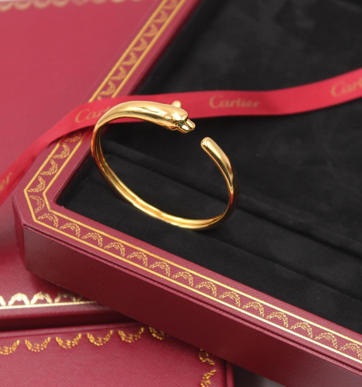 Cartier Panthère de Cartier 18K Yellow Gold Open Bangle Bracelet
