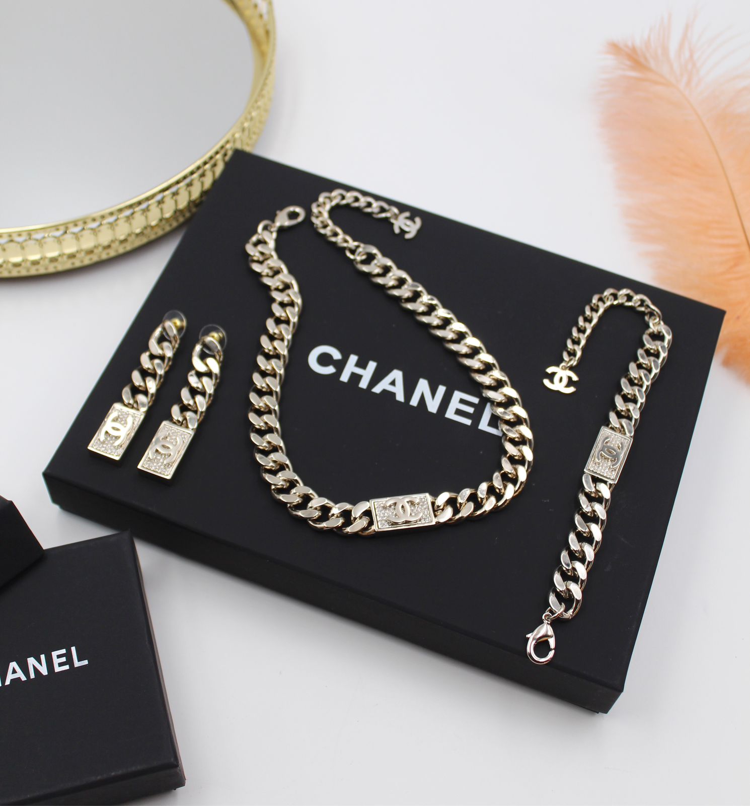 Chanel CC Pavé Curb-Link Haute Joaillerie Suite
