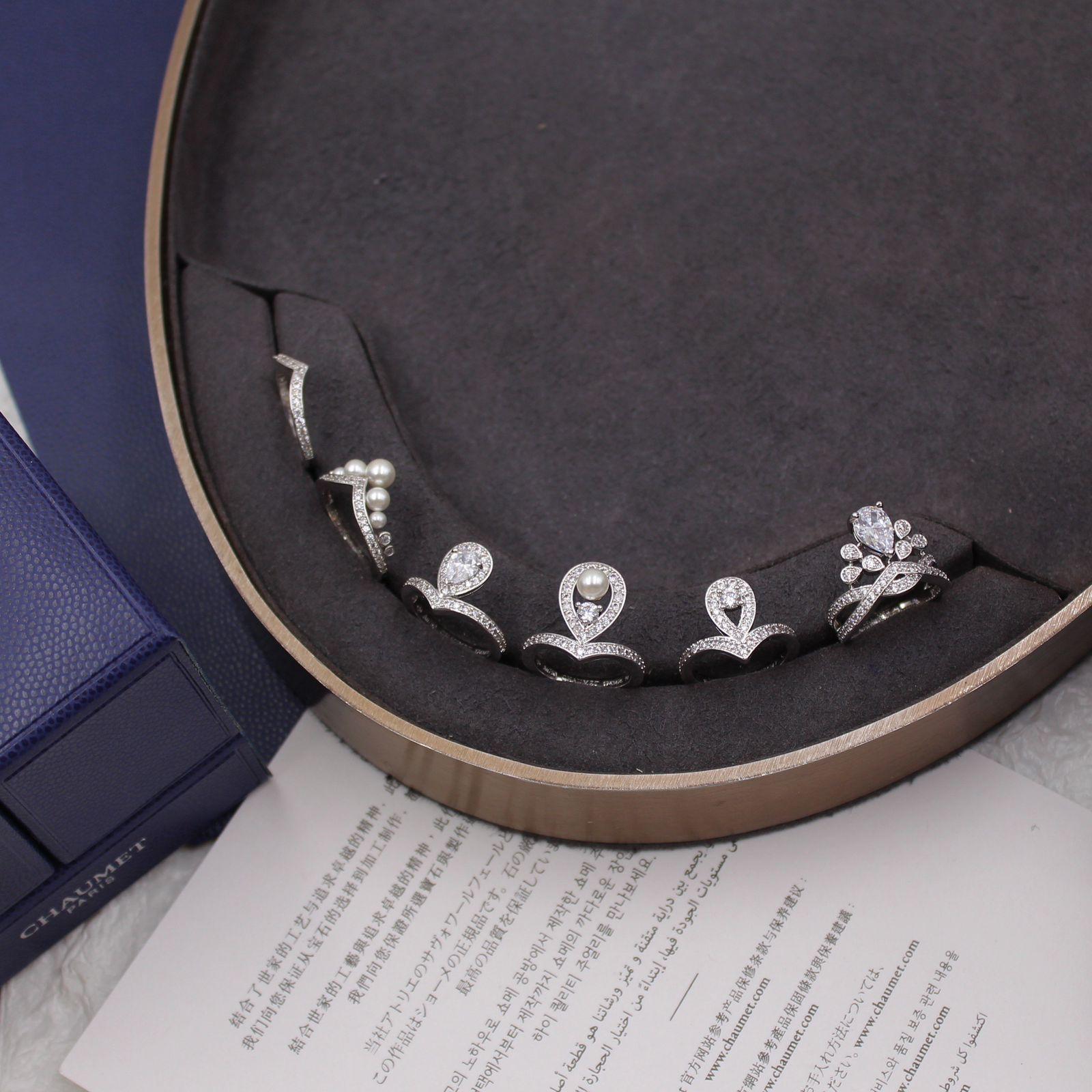 Chaumet Joséphine High-Jewelry Diamond & Pearl Nested Ring Collection