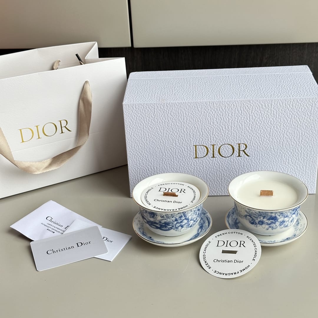 Christian Dior Toile de Jouy Scented Candle Duo