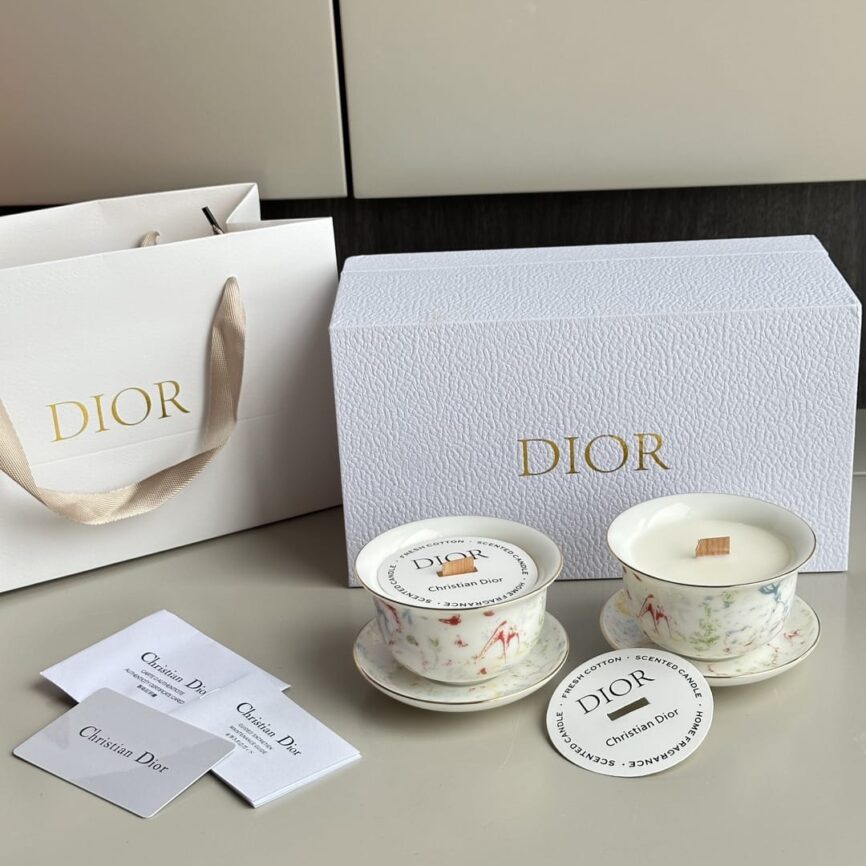 Dior Maison "Fresh Cotton" Artisanal Scented Candle Set
