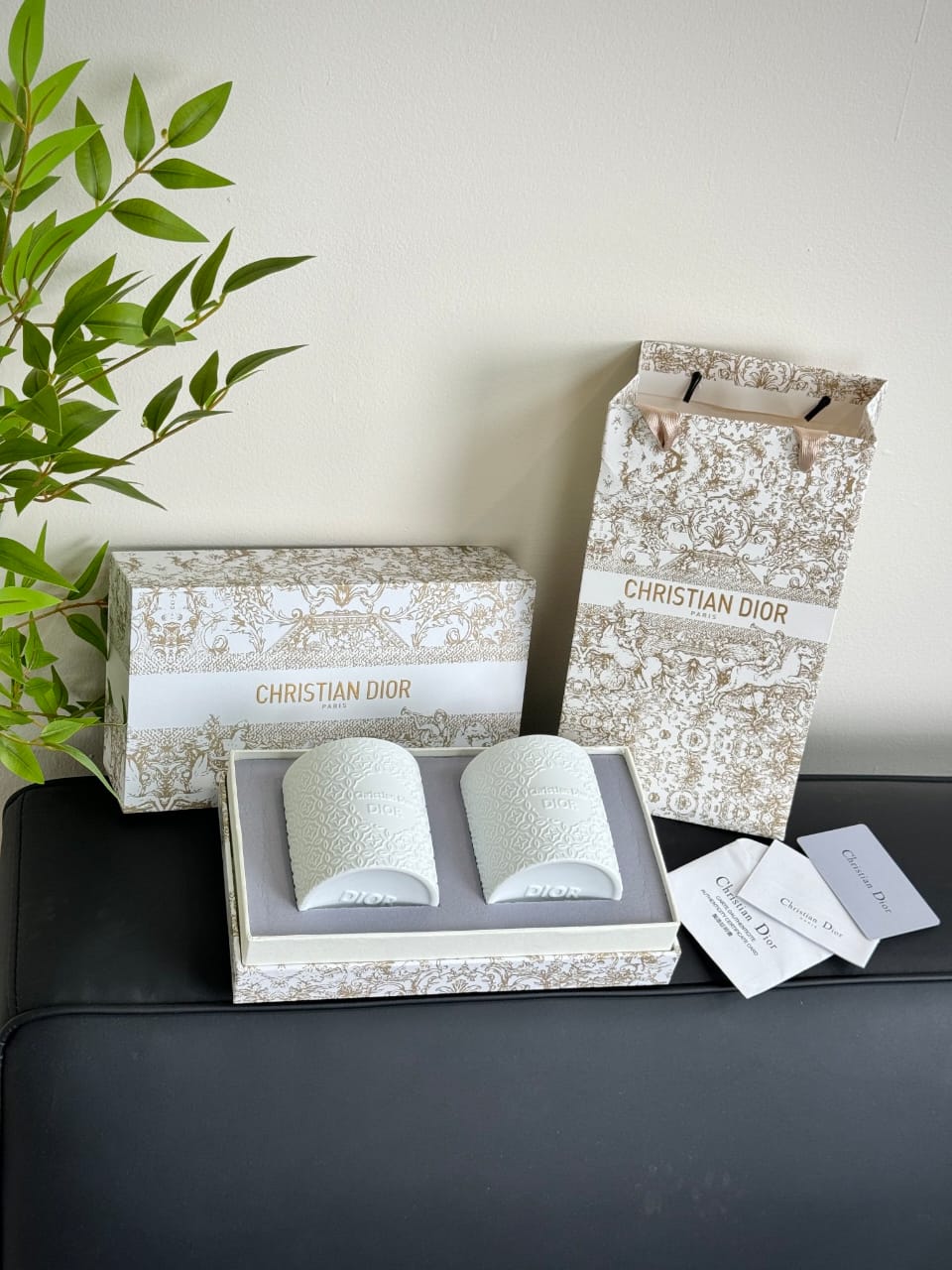 Dior Maison Toile de Jouy Porcelain Candle Set
