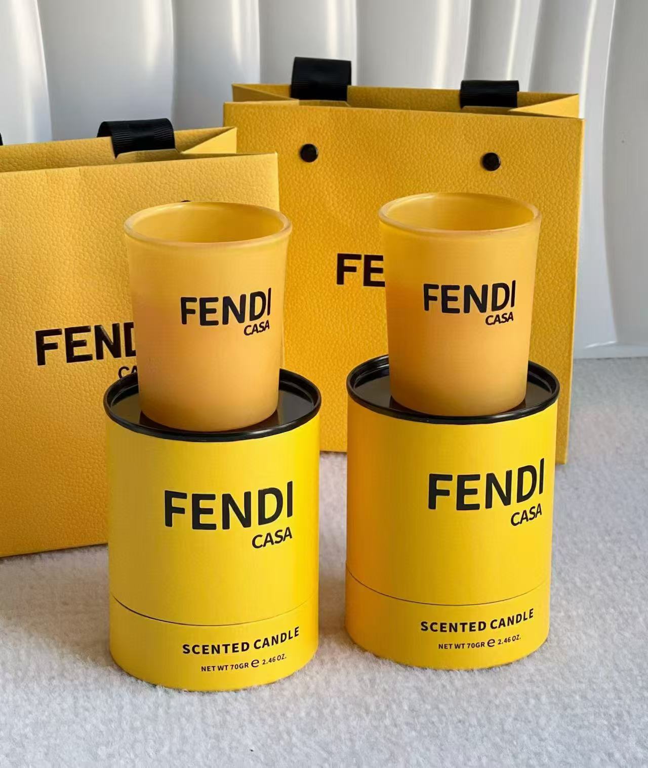Fendi Casa Signature Logo Scented Candle Duo