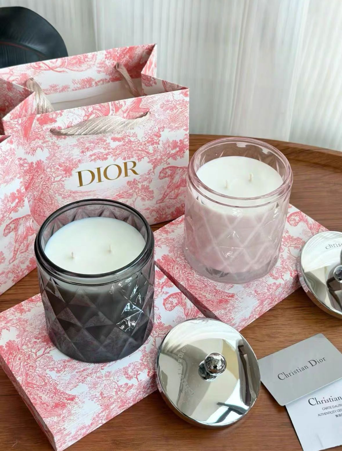 Signature Diamond-Cut Crystal Scented Candle Duo