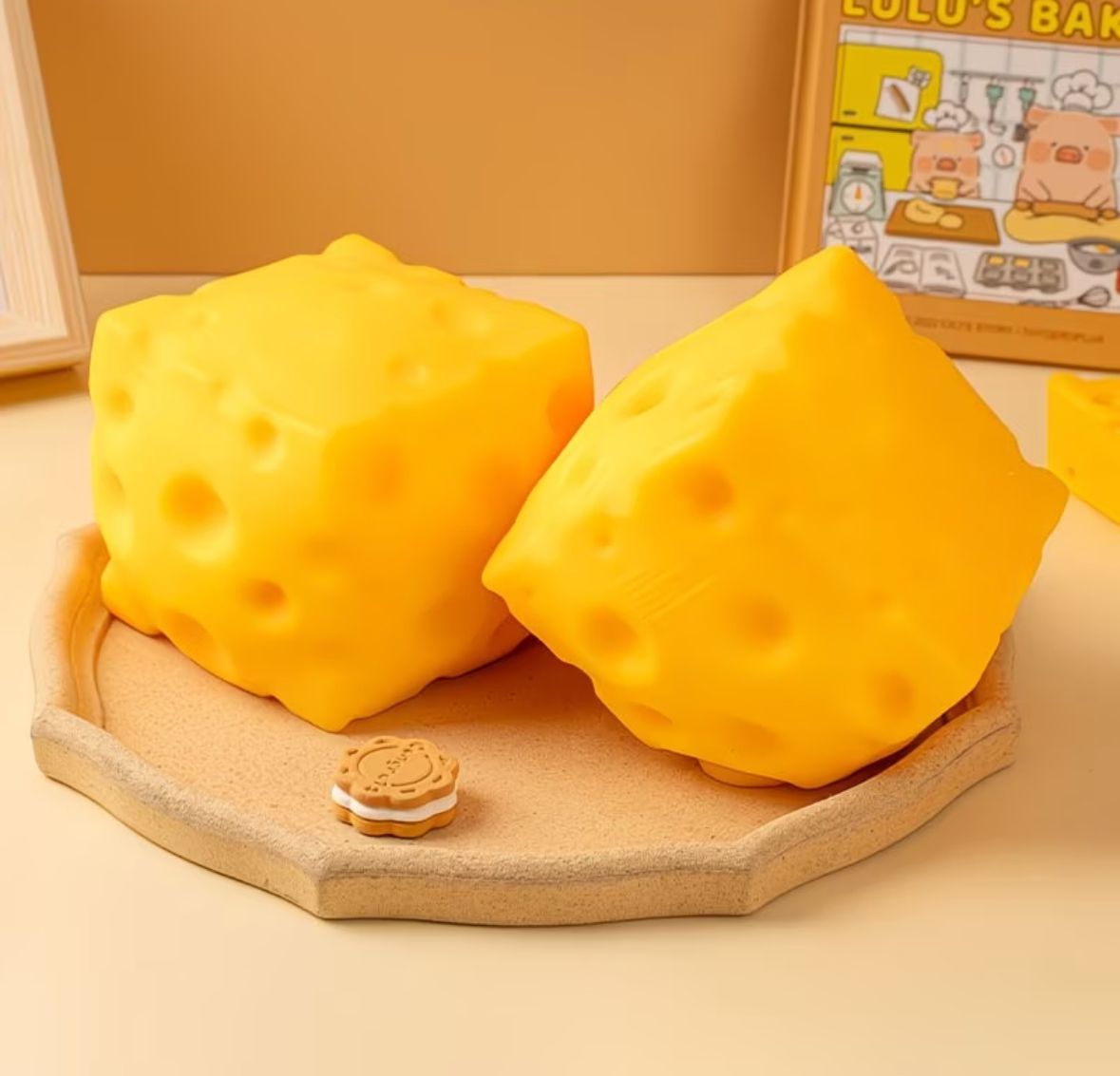 Whimsical Emmental Artisan Serving Sculptures