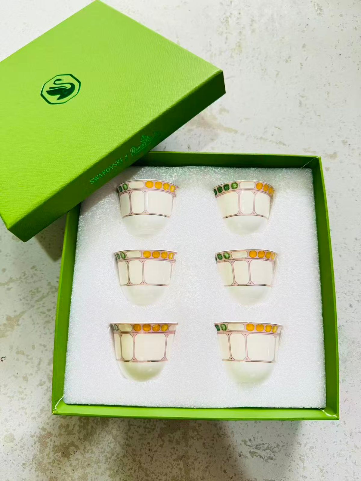 Swarovski x Rosenthal Artisanal Porcelain Demitasse Set