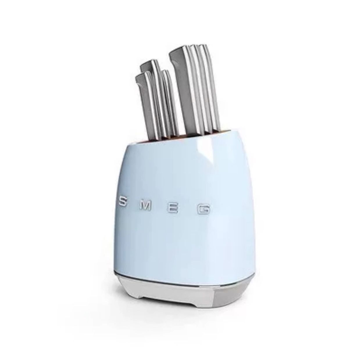 SMEG Pastel Blue Premium Cutlery and Block Set