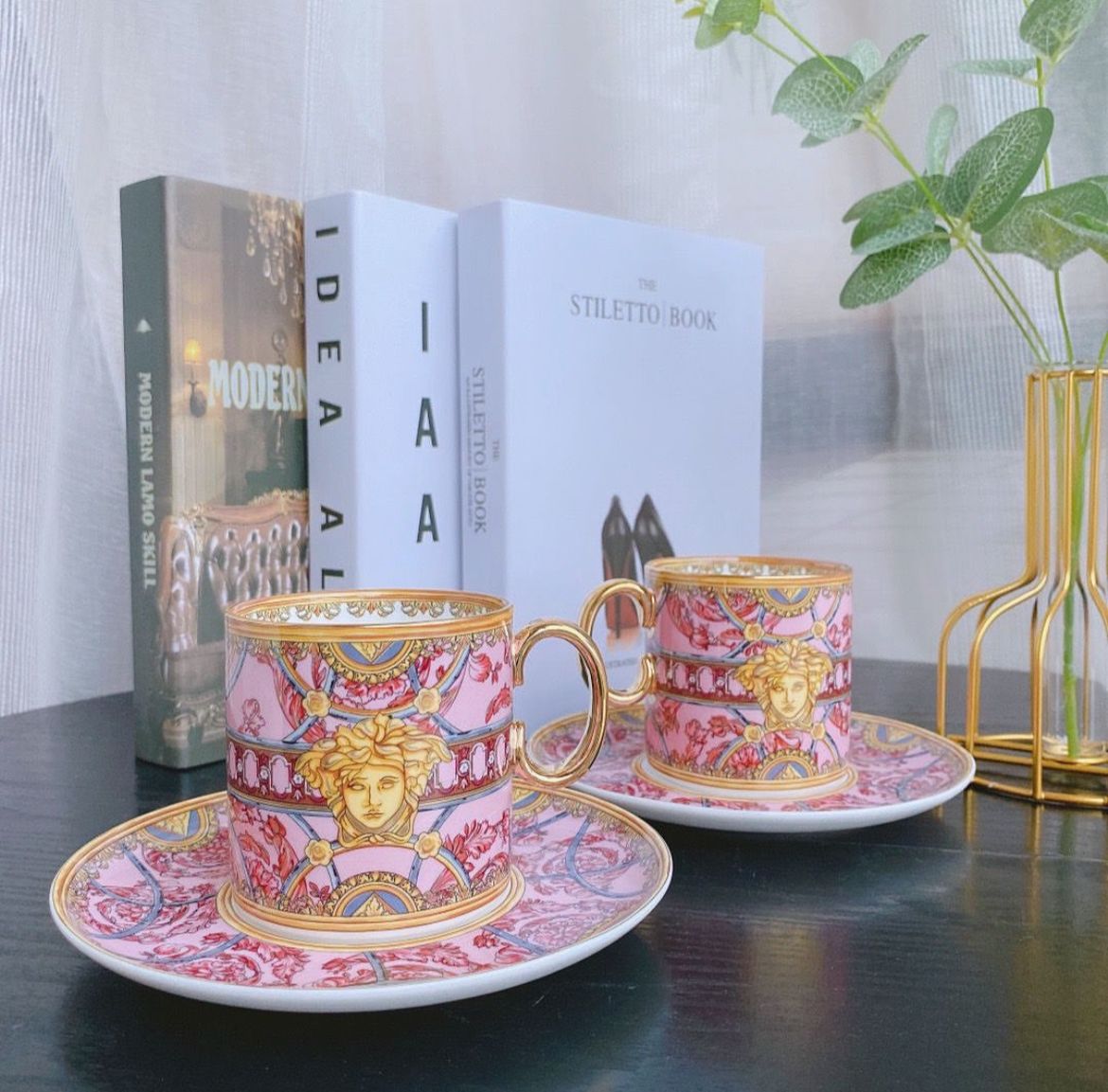 Baroque Medallion Luxury Coffee & Tea Service Set