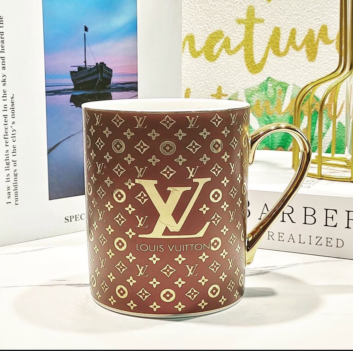 Monogram Heritage Luxury Porcelain Coffee Mug