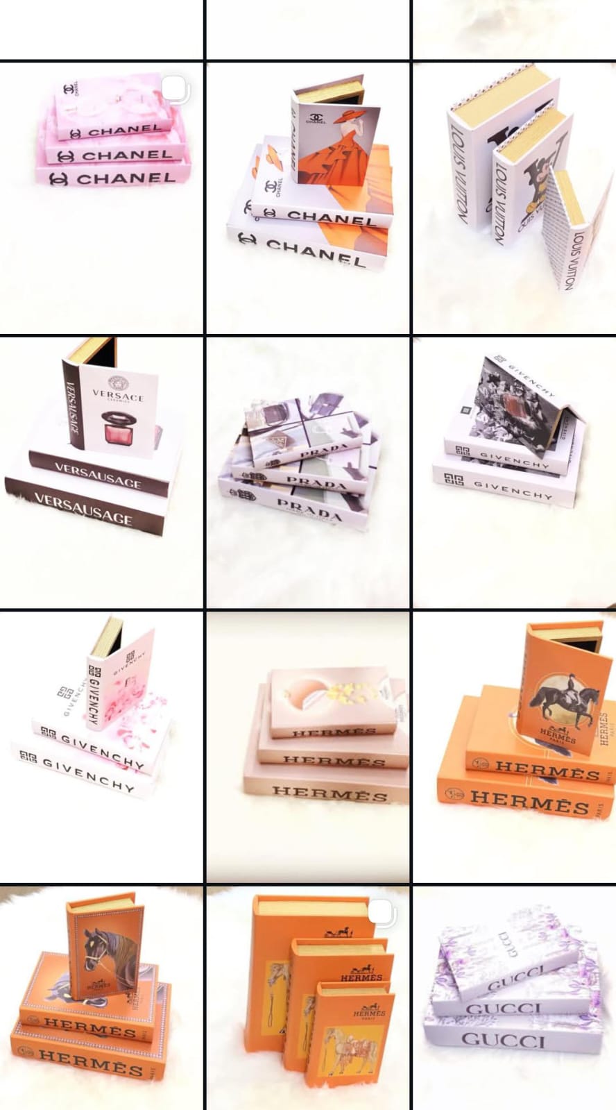 Maison de Couture Designer Book Stack Collection