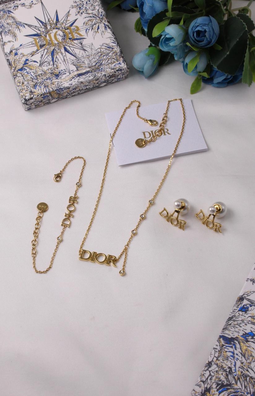 Dior Tribales and Signature Gold-Finish Jewelry Set