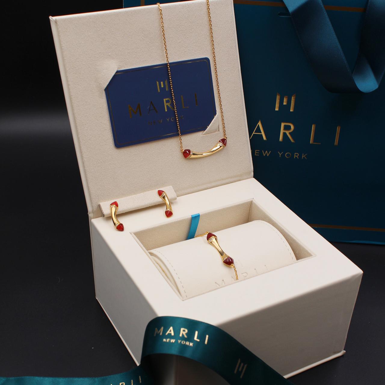 Marli New York 18K Gold Ruby and Diamond Haute Joaillerie Parure