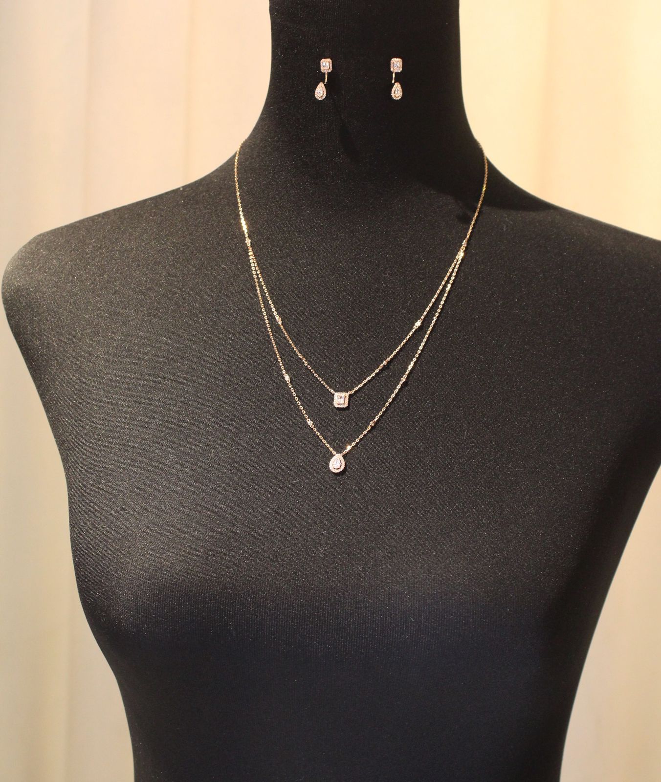 Messika Éblouissante Diamond Double-Strand Pendant & Earring Suite