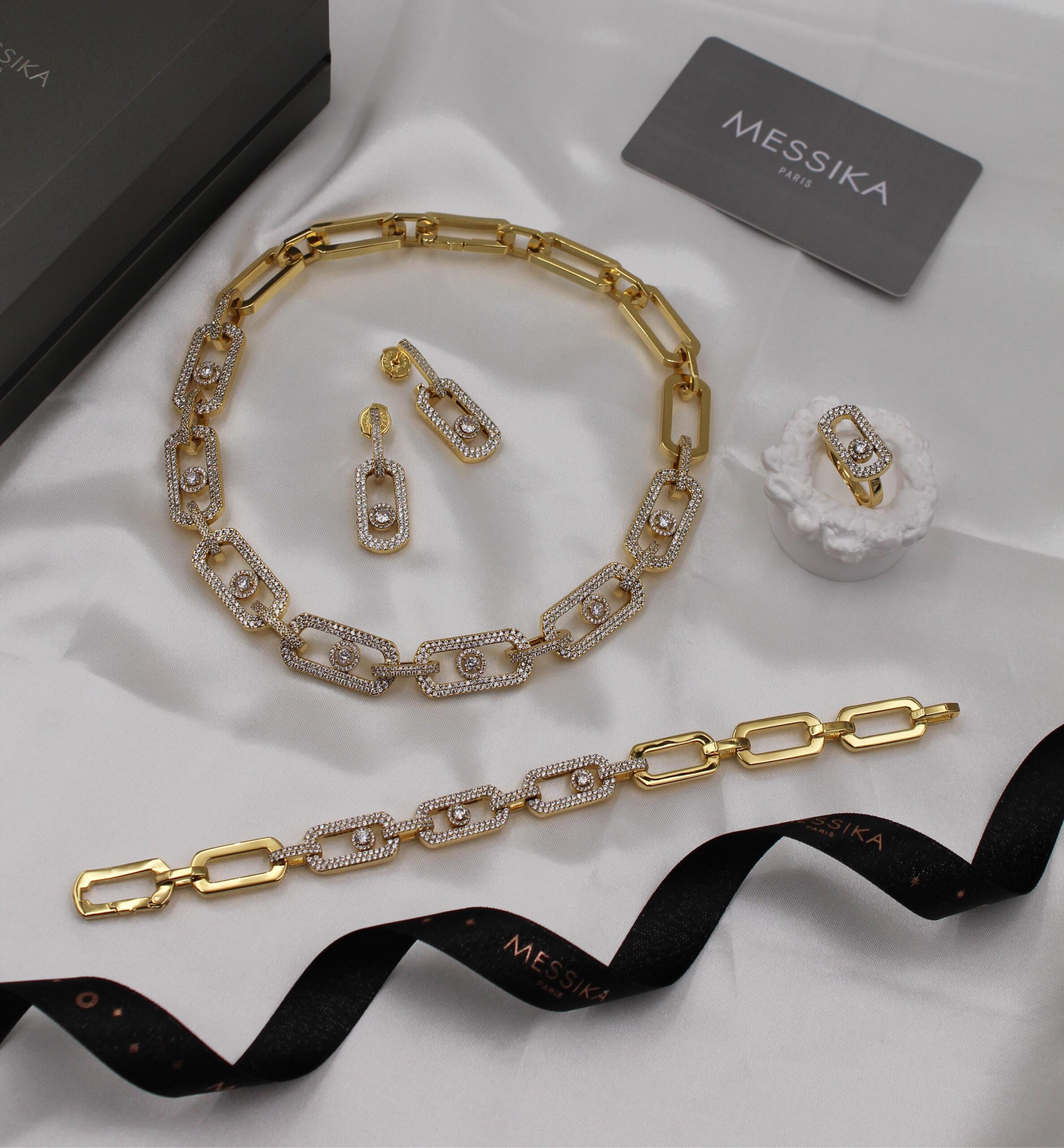 Messika Move Link Diamond Pavé Yellow Gold Haute Joaillerie Suite