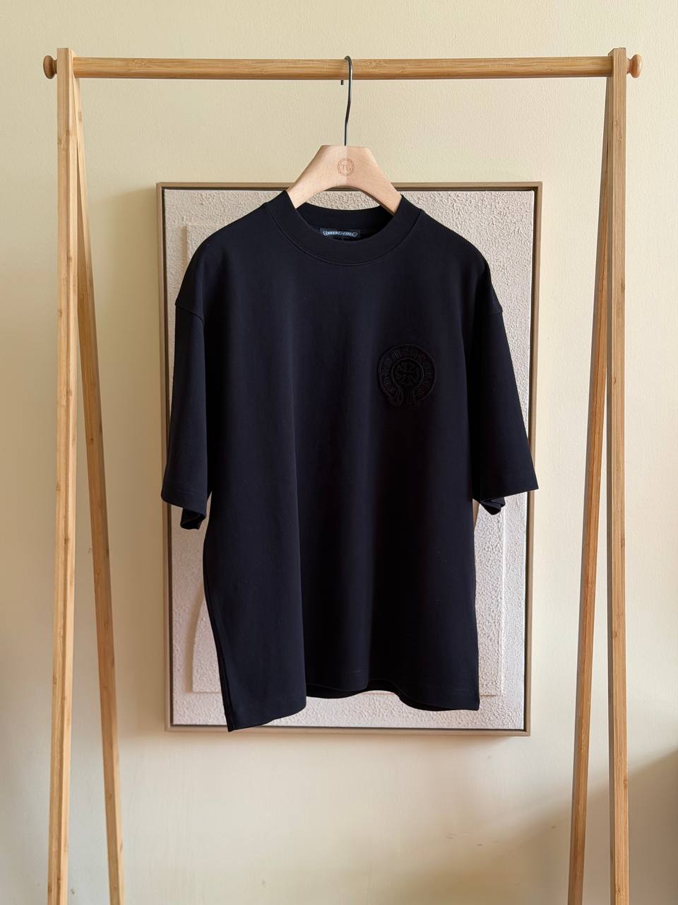 Chrome Hearts Black Heavyweight Logo-Embroidered T-Shirt