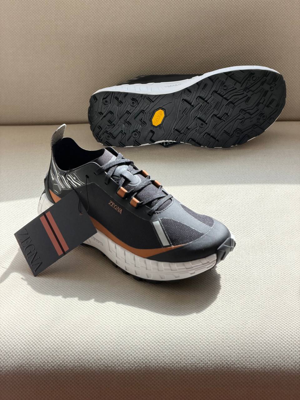ZEGNA Tech-Performance Hybrid Sneakers with Vibram® Outsole