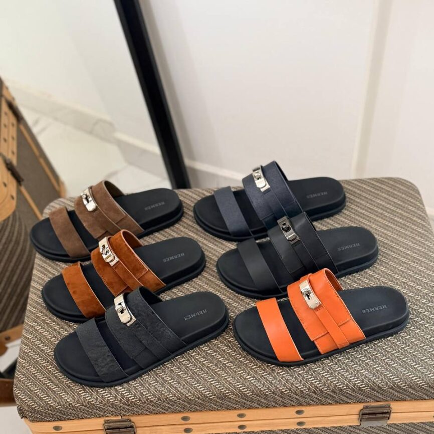 Hermès Izmir Inspired Buckle Slide Sandals