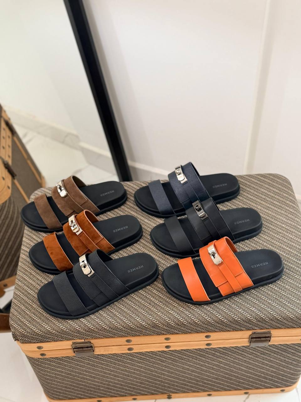 Hermès Izmir Inspired Buckle Slide Sandals