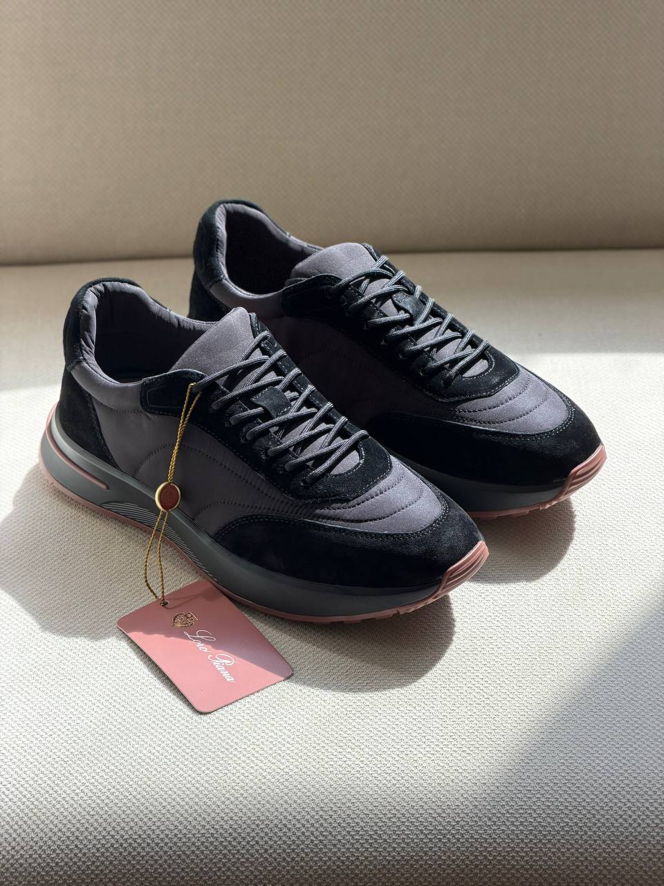 Loro Piana Suede and Technical Fabric Runner Sneakers