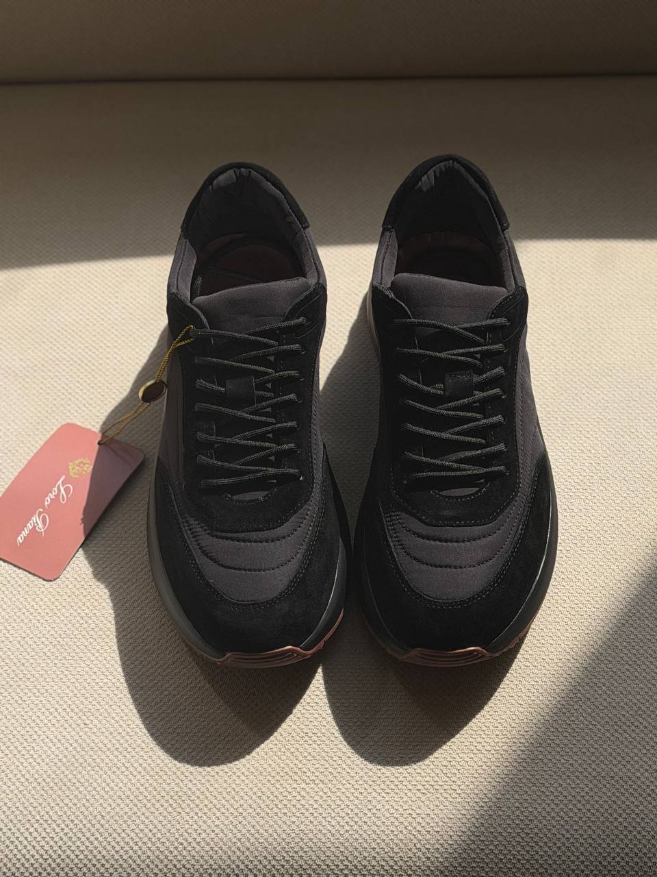 Loro Piana Suede and Technical Fabric Hybrid Sneakers