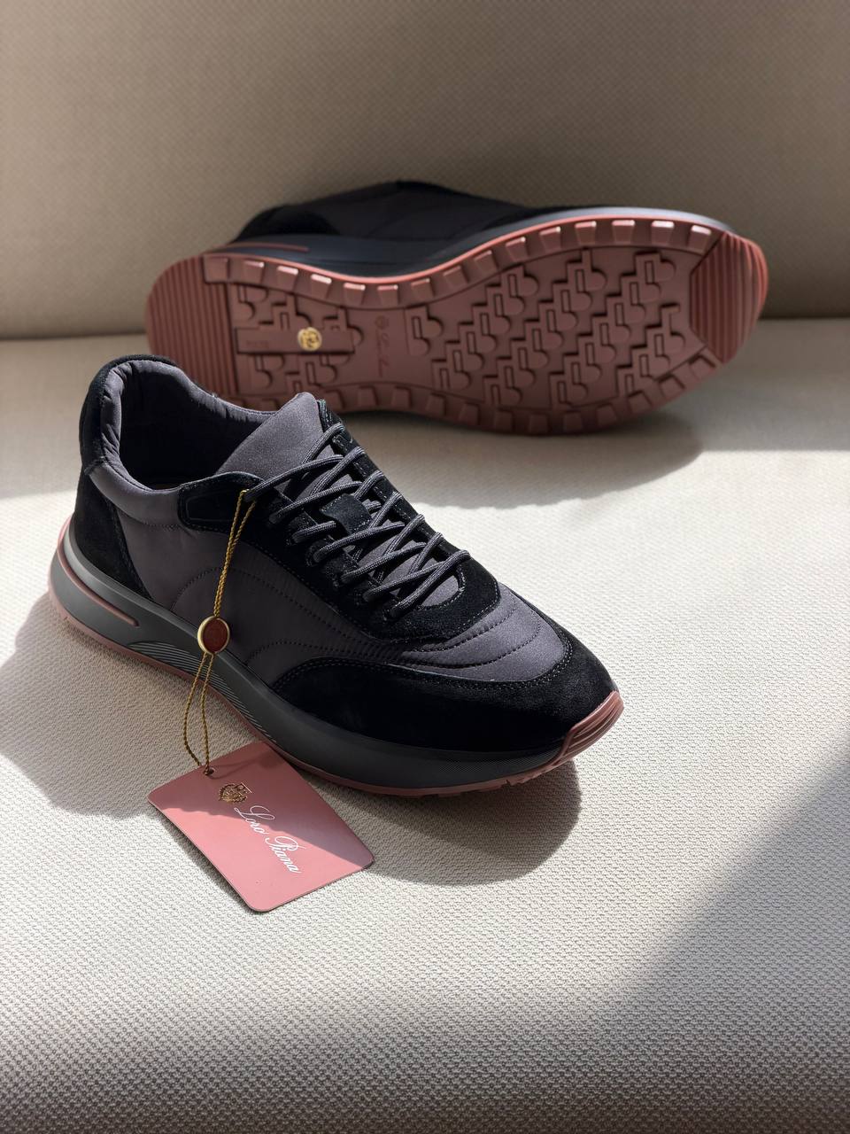 Loro Piana Hybrid Technical Suede & Fabric Runner Sneakers