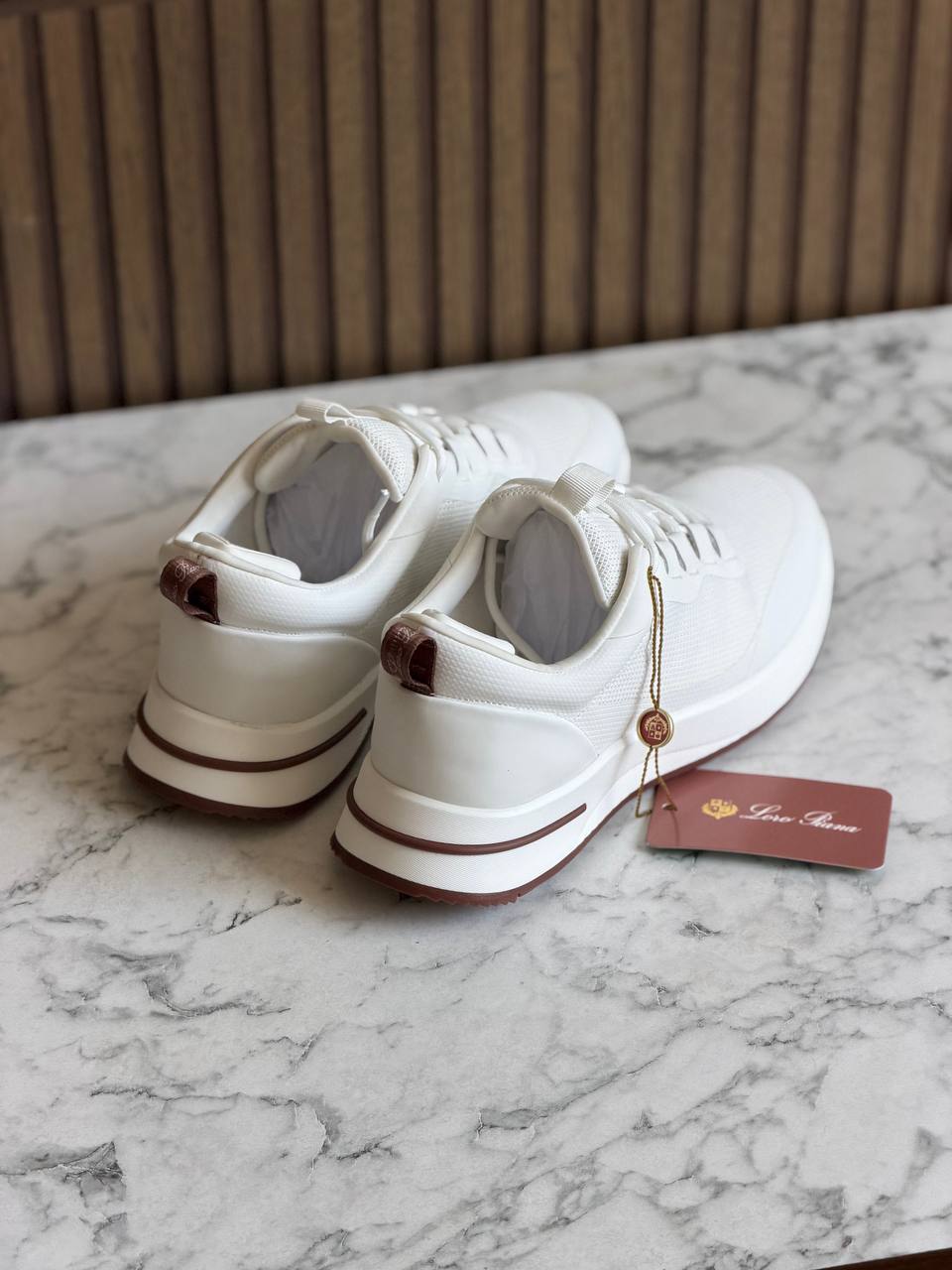 Loro Piana Technical Knit & Leather Runner Sneakers
