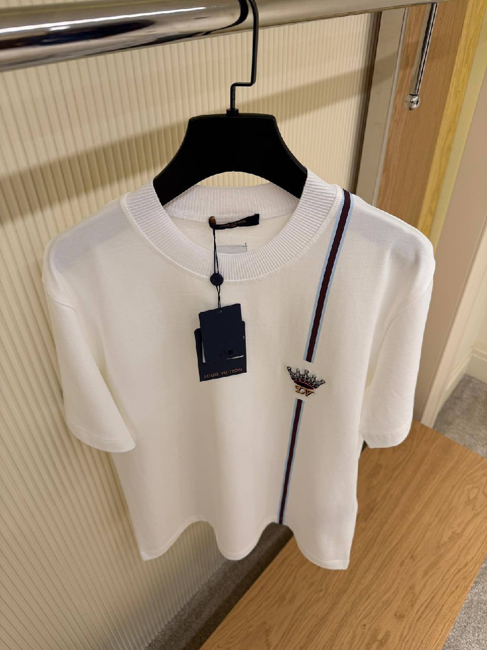 Louis Vuitton Crown Embroidered Cotton T-Shirt