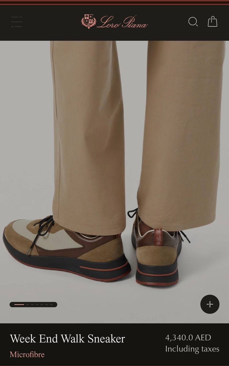 Loro Piana Week End Walk Sneaker in Technical Microfibre and Suede