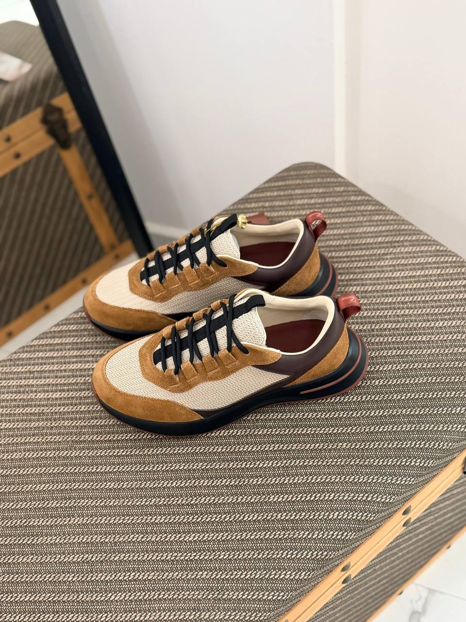 Artisan Suede and Technical Mesh Heritage Trainers