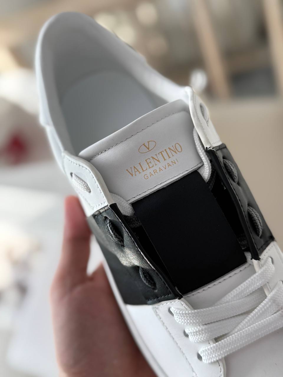 Valentino Garavani Two-Tone Leather Low-Top Sneaker
